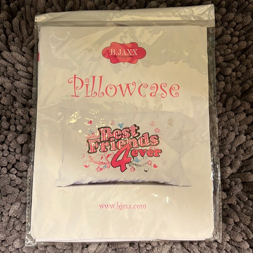New in package…BFF Standard size pillowcase